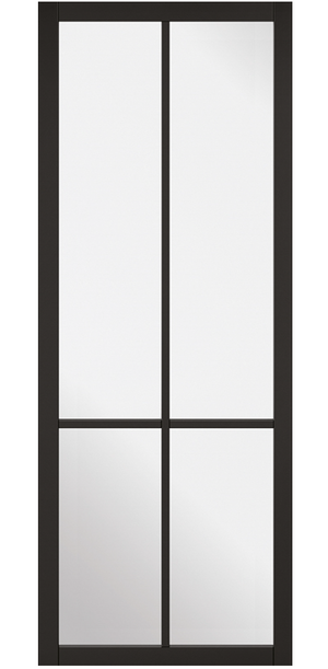 LPD Liberty Industrial Style Clear Glazed Internal Door - Pre Finished