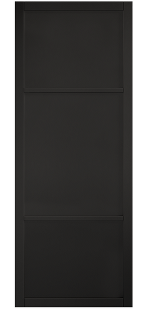 LPD Sutton Industrial Style Black Internal Door - Pre Finished