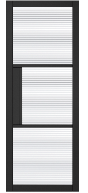 LPD Tribeca Industrial Style Reeded Glazed Internal Door - Pre Finished