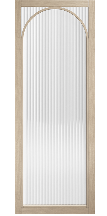 LPD Melrose Blonde Oak Reeded Glazed Internal Door - Pre Finished