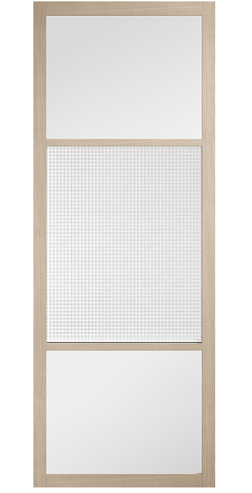 LPD Sutton Blonde Oak Reeded Glazed Internal Door - Pre Finished