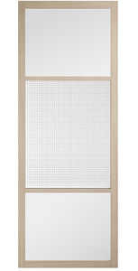 LPD Sutton Blonde Oak Reeded Glazed Internal Door - Pre Finished