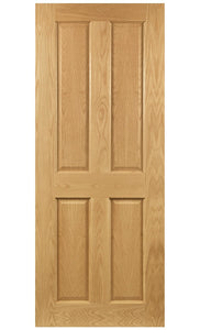 Deanta Bury Oak Internal FD30 Fire Door - Pre Finished