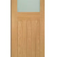 Deanta Cambridge Frosted Glass Oak Internal Door - Unfinished
