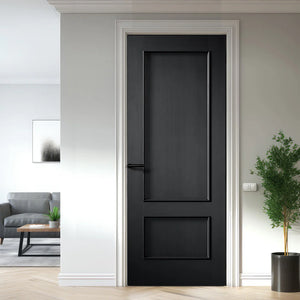 LPD Murcia Traditional Black FD30 Fire Door - Pre Finished