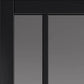 JB Kind City Tinted Glass Black Industrial Art Deco Style Internal Door - Pre Finished