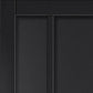 JB Kind City Black Industrial Art Deco Style Internal Door - Pre Finished