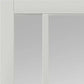 JB Kind City Glazed White Industrial Art Deco Style Internal Door - Pre Finished