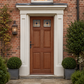 Mendes Hardwood Colonial Top Light External Door - Unfinished