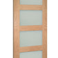 Deanta Coventry Frosted Glass Oak Internal Door - Unfinished
