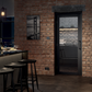 LPD Soho Charcoal Clear Glazed Industrial Style Internal Door - Pre Finished