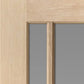 JB Kind Darwen Oak Veneered Glazed Internal Door - Unfinished