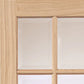 JB Kind Dove Pairs Oak Veneered Glazed Internal Doors - Unfinished