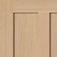 JB Kind Eiger Oak Shaker Style FD30 Fire Door - Unfinished