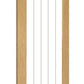 Deanta Ely 1L Full Glass Oak Internal Door - Unfinished