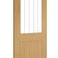 Deanta Ely Half Light Glazed Oak Internal Door - Pre Finished