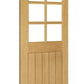 Deanta Ely 6L Glazed Oak Internal Door - Unfinished
