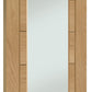 XL Joinery Palermo Essential 1 Light Oak Door with Clear Glass - Pre finished