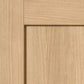 JB Kind Etna Oak Shaker Style FD30 Fire Door - Unfinished