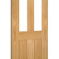 Deanta Eton Oak Clear Glazed Internal Door - Unfinished