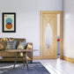 Deanta Amalfi Clear Glazed Oak Internal Door - Pre Finished