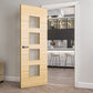 Deanta Augusta Clear Glazed Oak Internal Door - Pre Finished