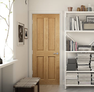Deanta Bury Oak Internal FD30 Fire Door - Pre Finished