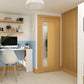 Deanta Ely 1 Side Light Oak Internal Door - Pre Finished