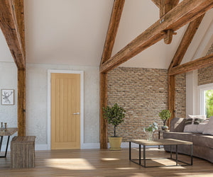 Deanta Ely Oak Internal FD30 Fire Door - Pre Finished