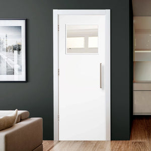 LPD White Primed Flush 1G Glazed FD30 Fire Door