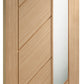 XL Joinery Monza Obscure Glass Internal Oak Door - Unfinished