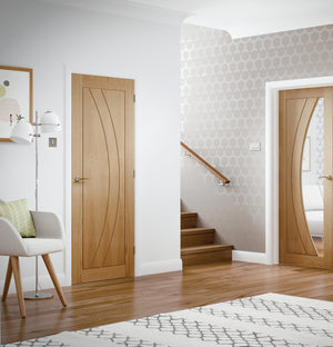 XL Joinery Salerno Decorative Oak FD30 Fire Door - Unfinished