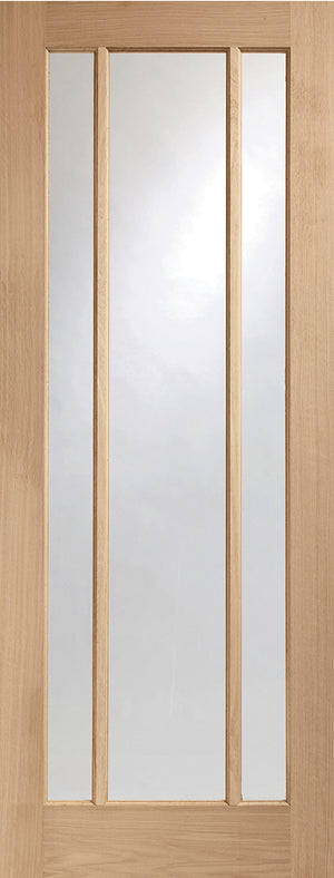 XL Joinery Worcester Clear Glazed Oak FD30 Fire Door - Unfinished