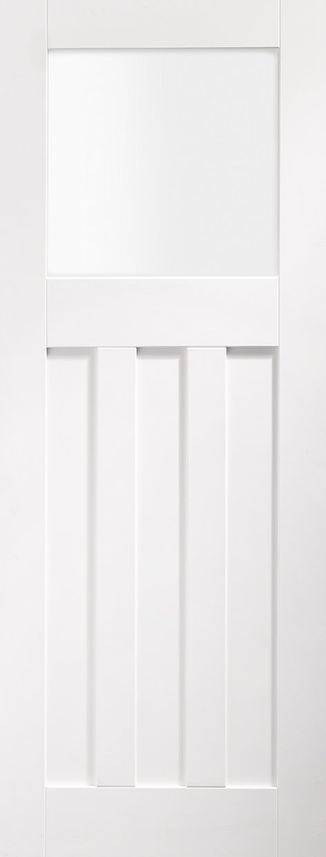 XL Joinery DX Obscure Glazed White Primed Internal Door