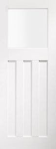 XL Joinery DX Obscure Glazed White Primed Internal Door