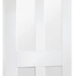 XL Joinery Malton Shaker Clear Glazed White Primed Internal Door