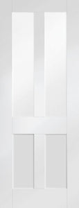 XL Joinery Malton Shaker Clear Glazed White Primed Internal Door