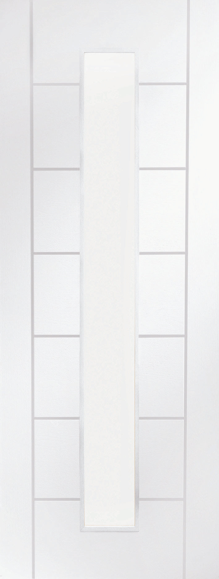 XL Joinery Palermo 1 Light Clear Glazed White Primed Internal Door