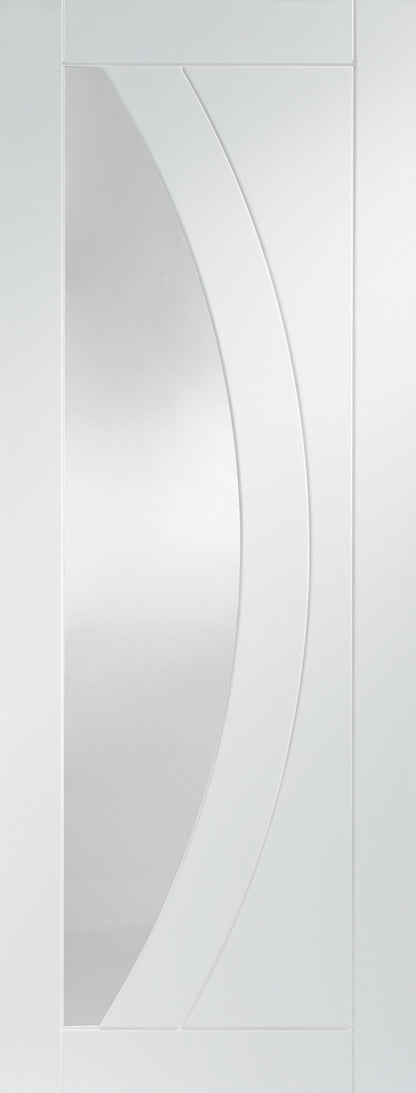XL Joinery Salerno Clear Glazed White Primed Internal Door