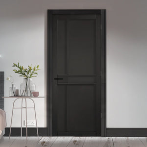 LPD Greenwich Industrial Style Black Internal Door - Pre Finished