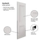 JB Kind Hardwick Classic Panelled White Primed FD30 Fire Door