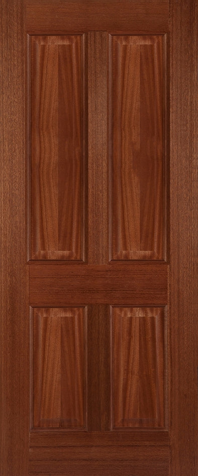 Mendes Hardwood Colonial 4 Panel External Door - Unfinished