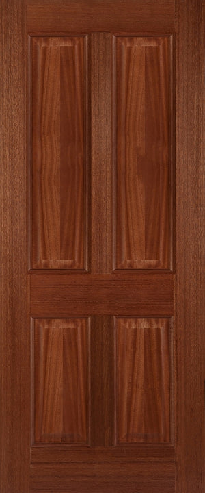 Mendes Hardwood Colonial 4 Panel External Door - Unfinished