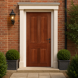 Mendes Hardwood Colonial 4 Panel External Door - Unfinished
