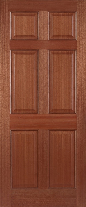 Mendes Hardwood Colonial 6 Panel External Door - Unfinished