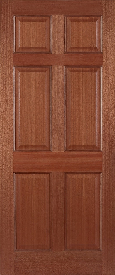 Mendes Hardwood Colonial 6 Panel External Door - Unfinished