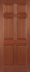 Mendes Hardwood Colonial 6 Panel External Door - Unfinished