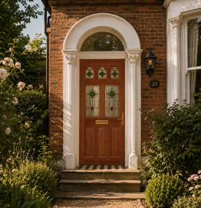 Mendes Hardwood Ealing Rose External Door - Unfinished