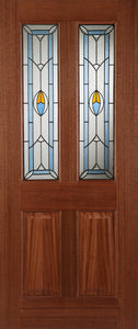Mendes Hardwood Edwardian Blue External Door - Unfinished