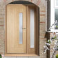 LPD Newbury Glazed Oak External Door - Unfinished